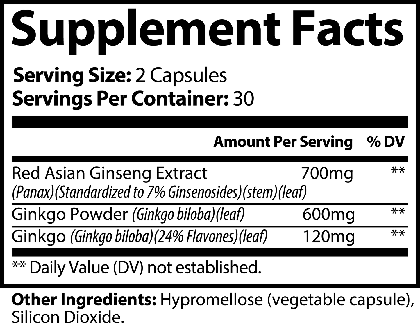 Ginkgo Biloba + Ginseng - Uknowucme