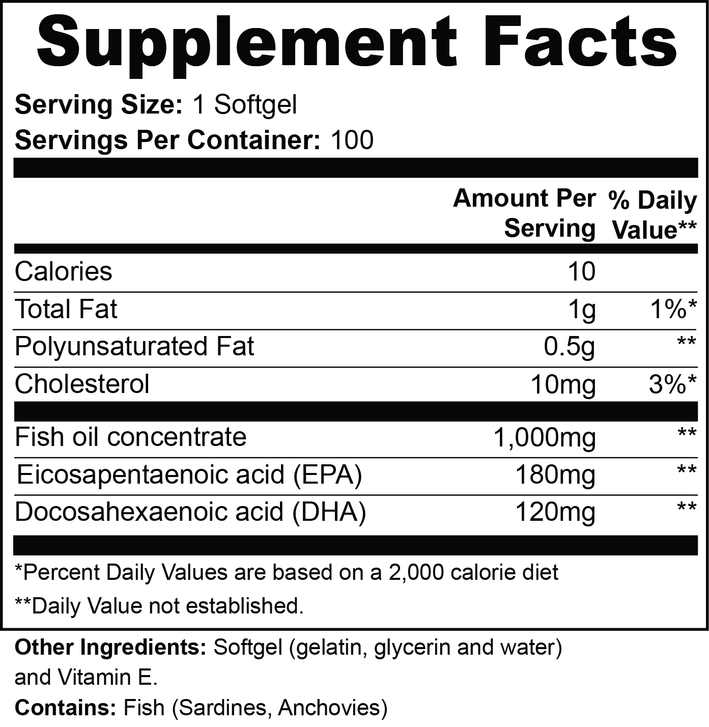 Omega-3 EPA 180mg + DHA 120mg - Uknowucme