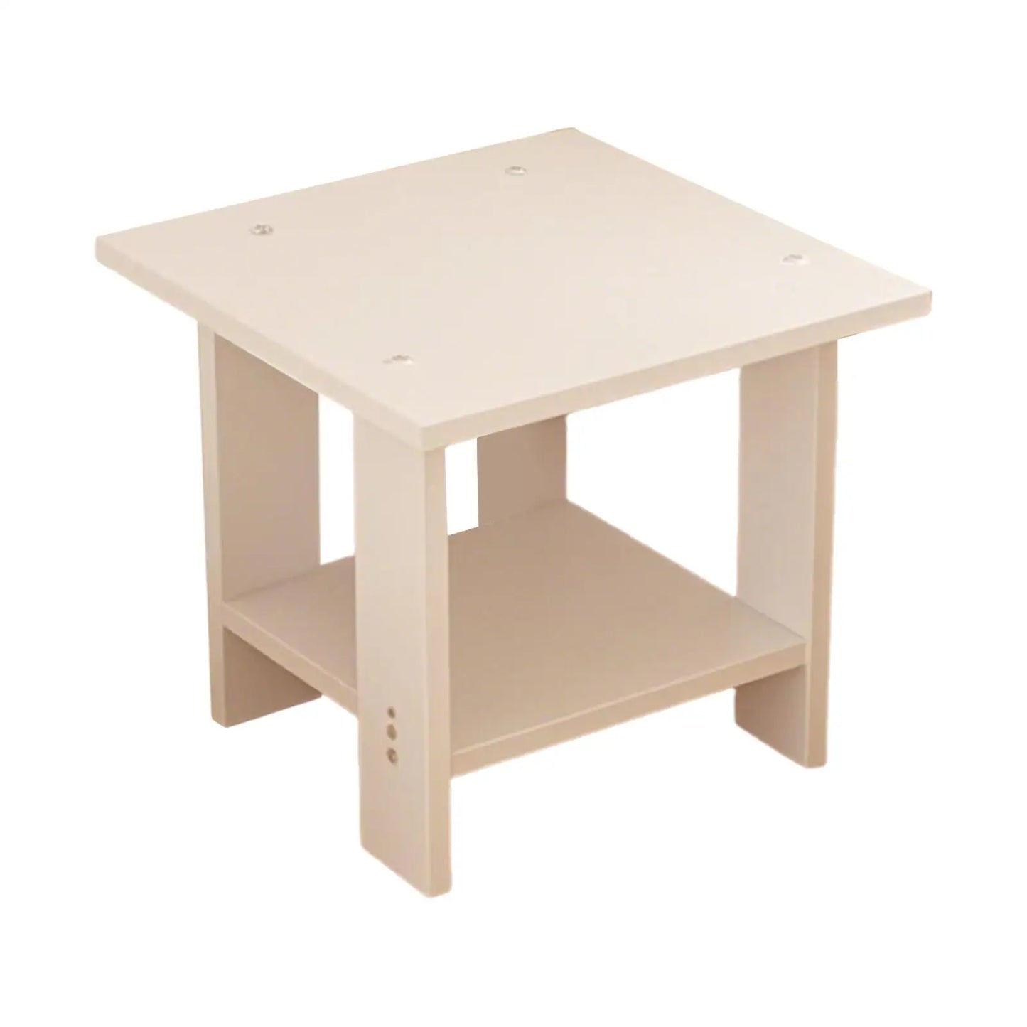 Simple Bedside Table Wooden Double Layers Solid Wood Nightstands Night Table For Table Sofa Side Table Home Furniture - Uknowucme