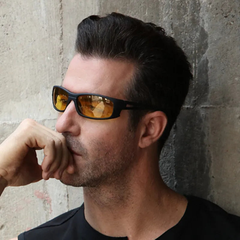 HOOLDW Fashion Men Polarized Sunglasses Glasses Outdoor Sports Fishing Driving Sun glasses Brand Designer Oculos masculino UV400 - Uknowucme