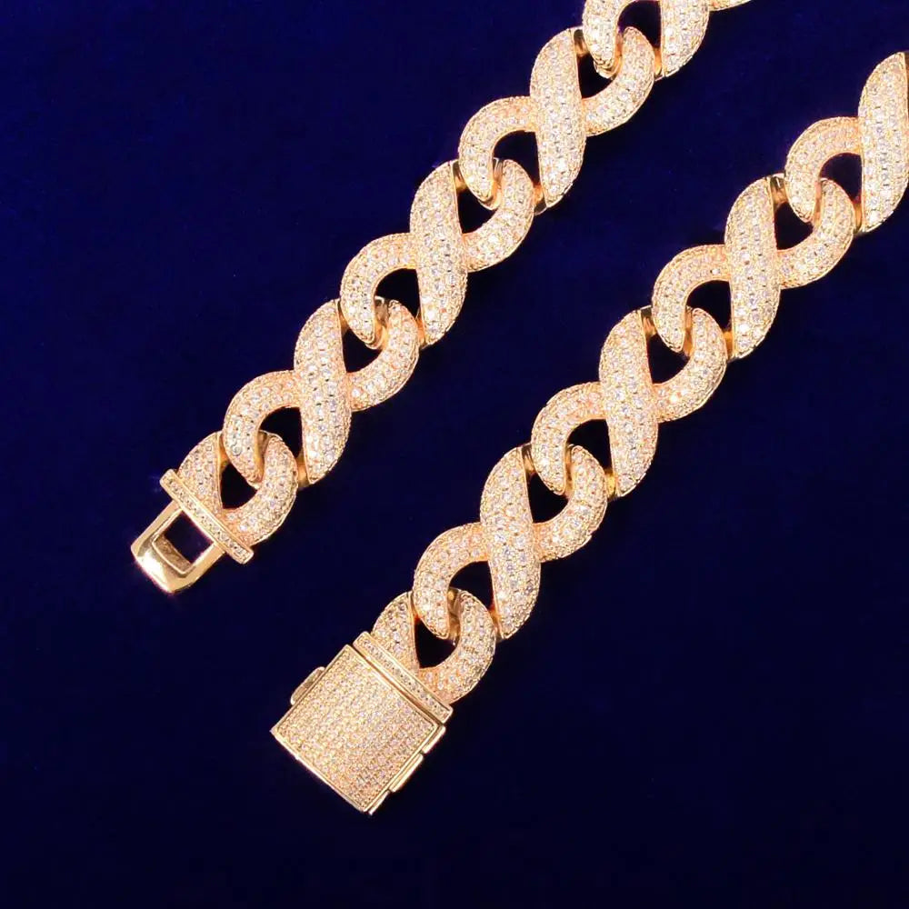 Bubble Letter Cuban Link Chain for Man Necklace Gold Color Choker Fashion Charms Hip Hop Rock Jewelry 2021 Trend - Uknowucme