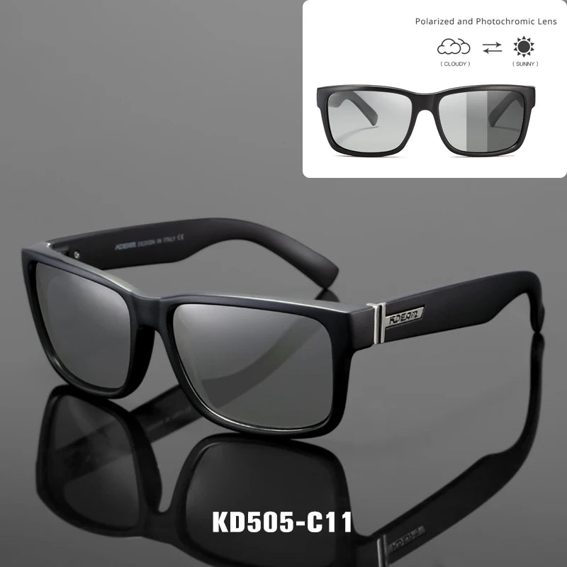 KDEAM Revamp Of Sport Men Sunglasses Polarized Shockingly Colors Sun Glasses Outdoor Driving Photochromic Sunglass With Box - Uknowucme