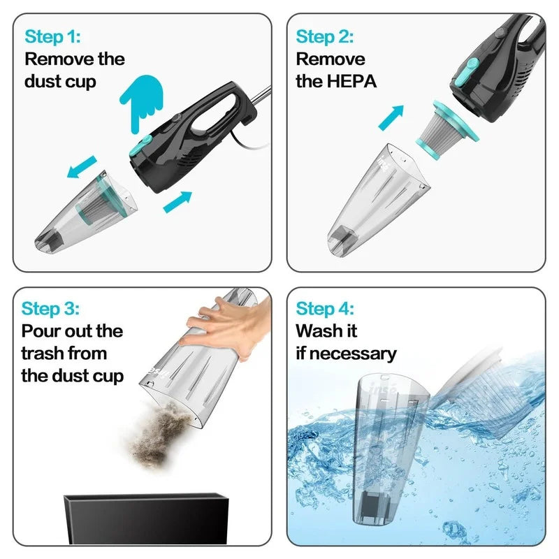 INSE R3S Corded Stick Vacuum Cleaner with Cable 2 in 1 Bagless Lightweight Stick Vacuum for Pet Hair Hard Floor Home - Uknowucme