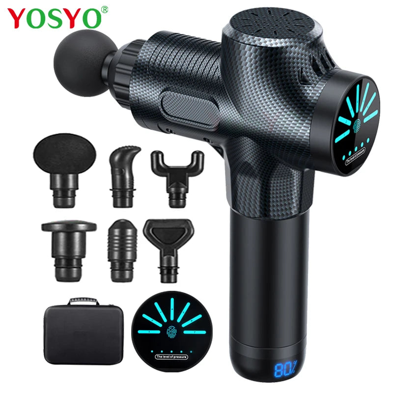 Professional Fascial Massage Gun Sport Relaxation Fitness EMS Muscle Stimulator Handheld Massager - Uknowucme