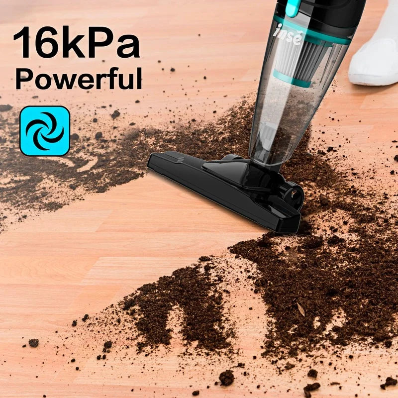 INSE R3S Corded Stick Vacuum Cleaner with Cable 2 in 1 Bagless Lightweight Stick Vacuum for Pet Hair Hard Floor Home - Uknowucme