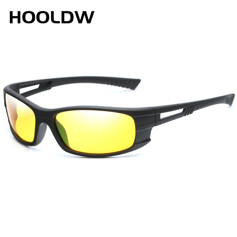 HOOLDW Fashion Men Polarized Sunglasses Glasses Outdoor Sports Fishing Driving Sun glasses Brand Designer Oculos masculino UV400 - Uknowucme