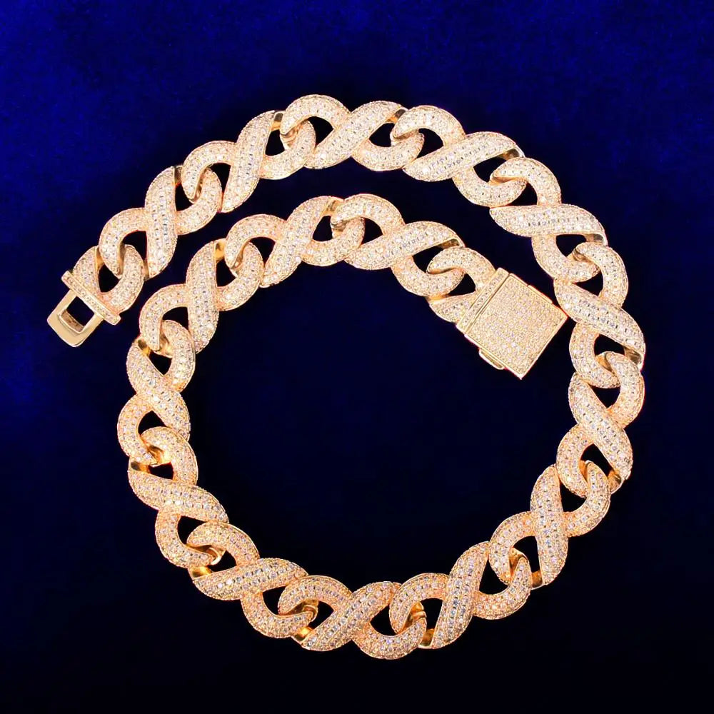 Bubble Letter Cuban Link Chain for Man Necklace Gold Color Choker Fashion Charms Hip Hop Rock Jewelry 2021 Trend - Uknowucme