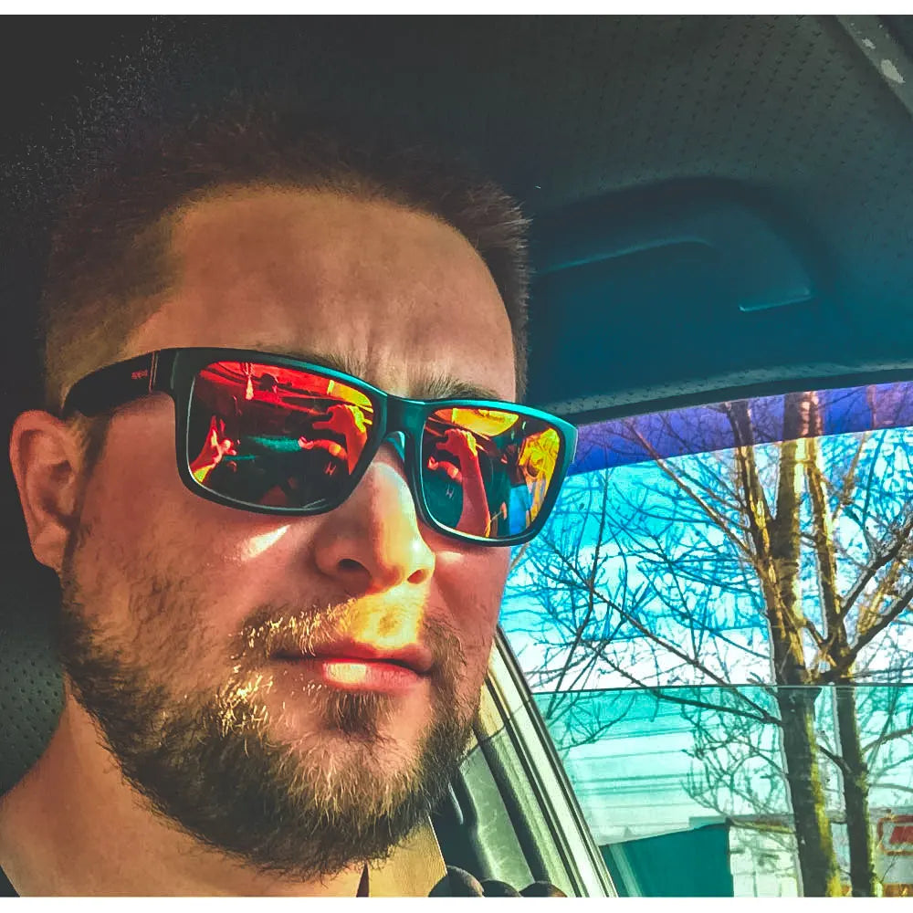 KDEAM Revamp Of Sport Men Sunglasses Polarized Shockingly Colors Sun Glasses Outdoor Driving Photochromic Sunglass With Box - Uknowucme