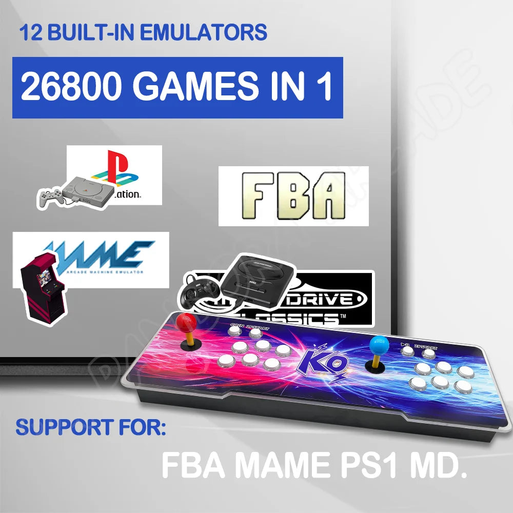26800 Pandora Saga Dx2 box arcade console 2024 multiplayer Joystick 720P HD Output TV Games Suitable For Family Entertainment - Uknowucme