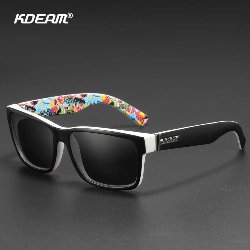 KDEAM Revamp Of Sport Men Sunglasses Polarized Shockingly Colors Sun Glasses Outdoor Driving Photochromic Sunglass With Box - Uknowucme