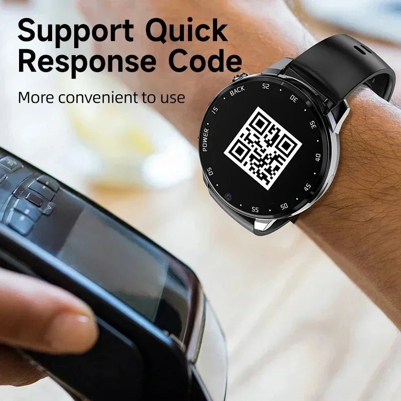 4G NET NEW H18 Global Android Smartwatch Men Dual HD Camera Full Touch Screen HeartRate IP67 Waterproof Smart Watch 64G SIM call - Uknowucme