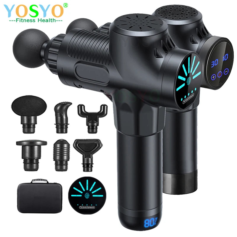 Professional Fascial Massage Gun Sport Relaxation Fitness EMS Muscle Stimulator Handheld Massager - Uknowucme