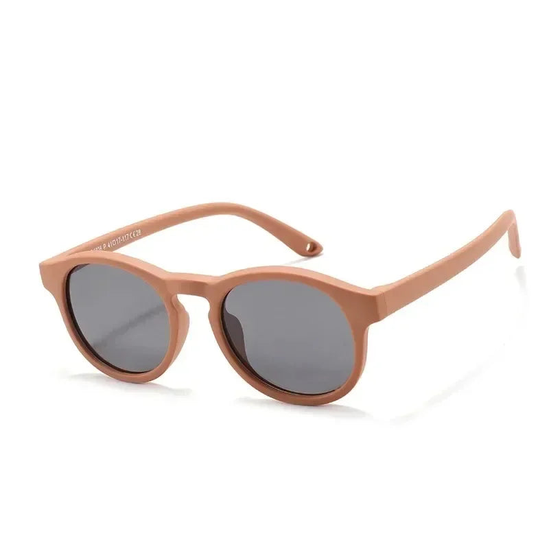 Fashion Baby's First Sunglasses with Strap Round Flexible UV400 Polarized Infant Sunglasses for Ages 0-3 Years - Uknowucme