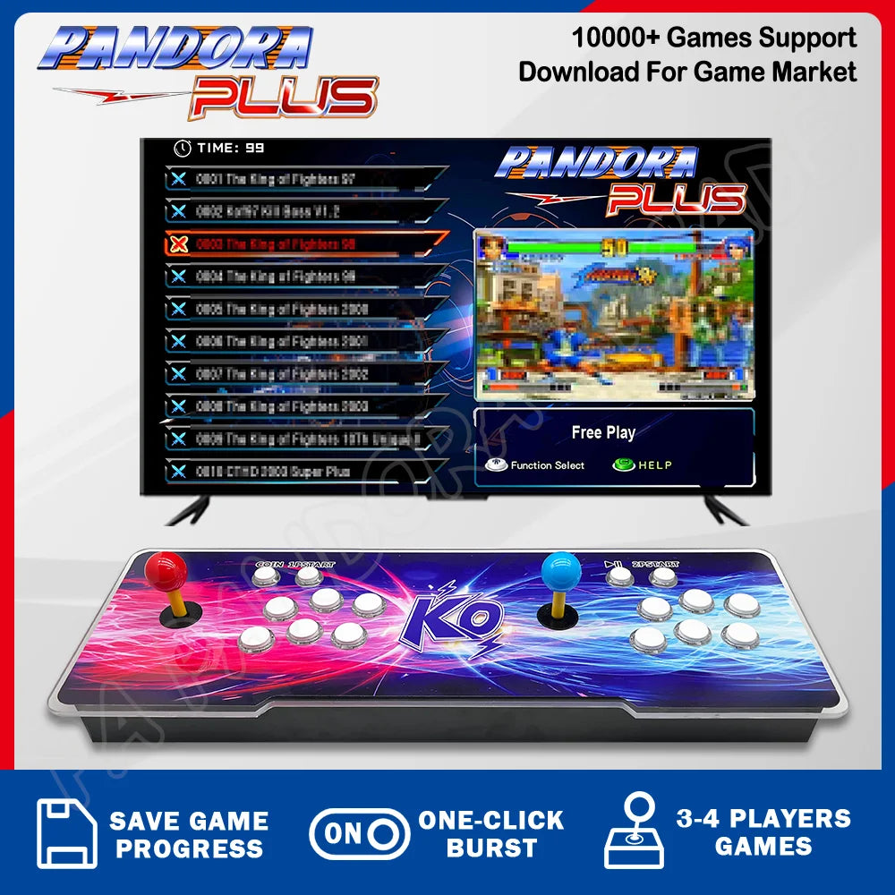 26800 Pandora Saga Dx2 box arcade console 2024 multiplayer Joystick 720P HD Output TV Games Suitable For Family Entertainment - Uknowucme