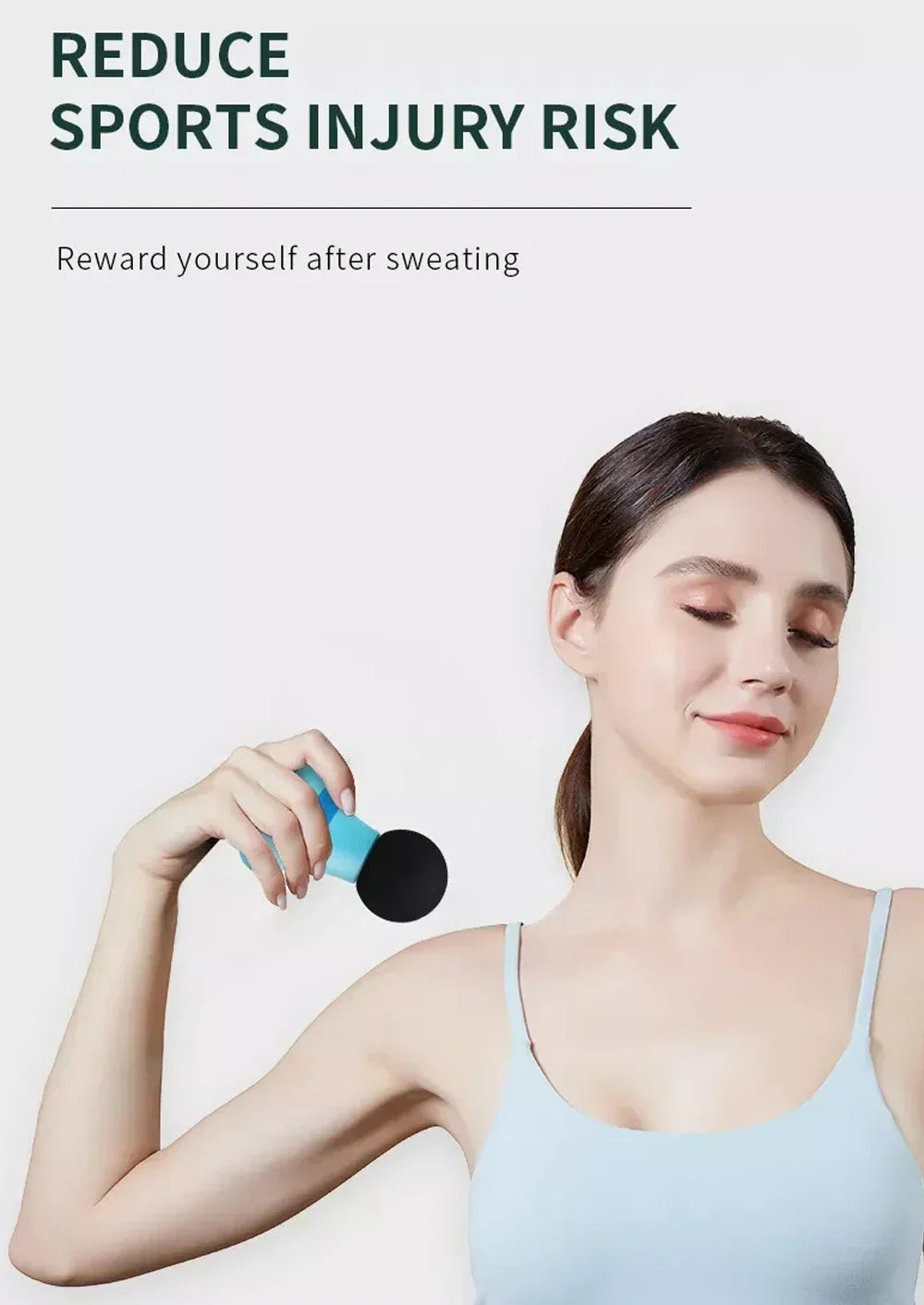 Massage Gun Mini Massager Gun 35DB Ultra Quiet Portable Electric Handheld Body Massager Type-C Charging