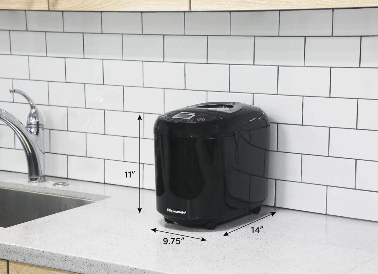 EBM8103B Programmable Bread Maker Machine 3 Loaf Sizes, 19 Menu Functions, 2 Lbs, Black | USA | NEW - Uknowucme