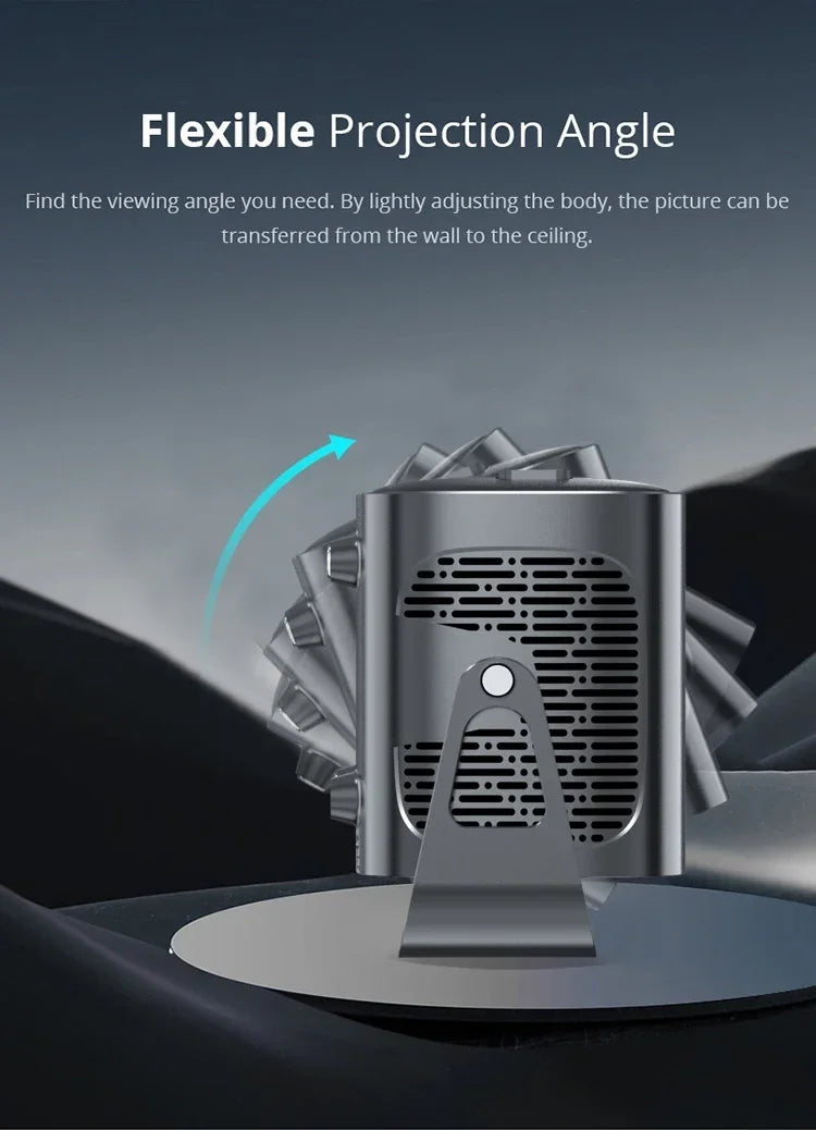 Android projector 4k full hd screen video mini home LCD Portable android 13 smart projector - Uknowucme