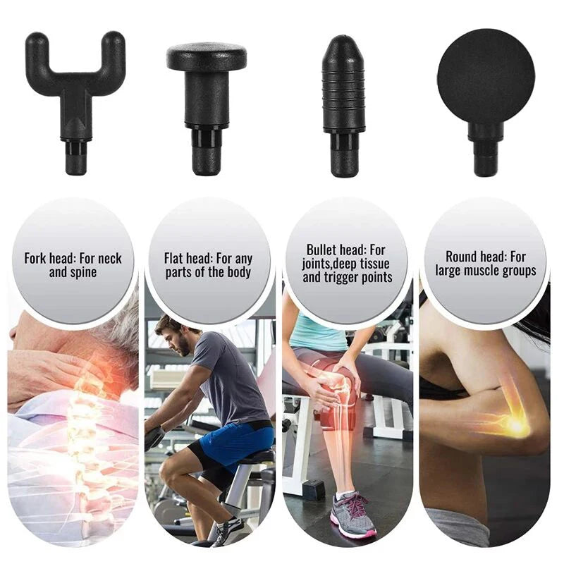Massager Gun Health Care Masajeador Deep Muscle Stimulator Massage Relax Antistress Body Saude Cellulite Masaje Gimnasio En Casa - Uknowucme