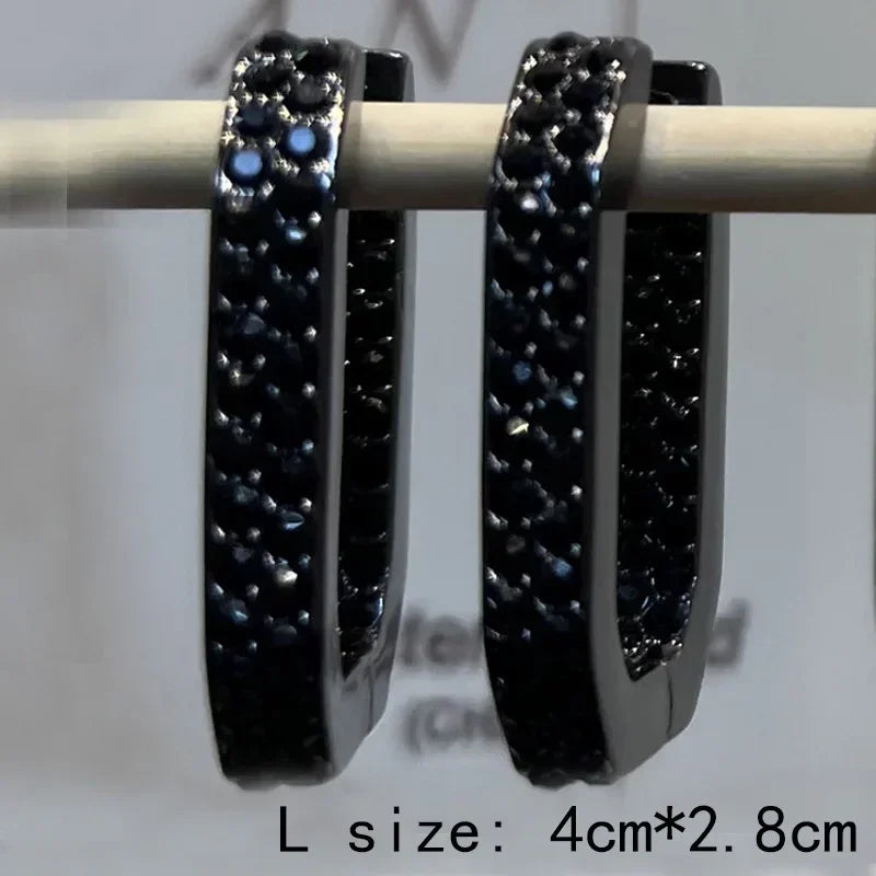 2025 New Trend Fine Jewelry Sets Charm Personality Gold Silver Geometric Crystal Fashion Personality Necklace Earrings for Women - Uknowucme