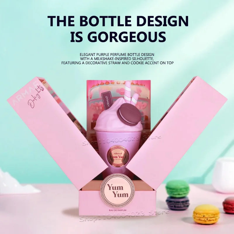100ML Armaf Delights Yum Eau de Parfum Spray For Women Long-lasting Fragrance Mesmerizing Women's Perfume Floral Fruity Scent - Uknowucme