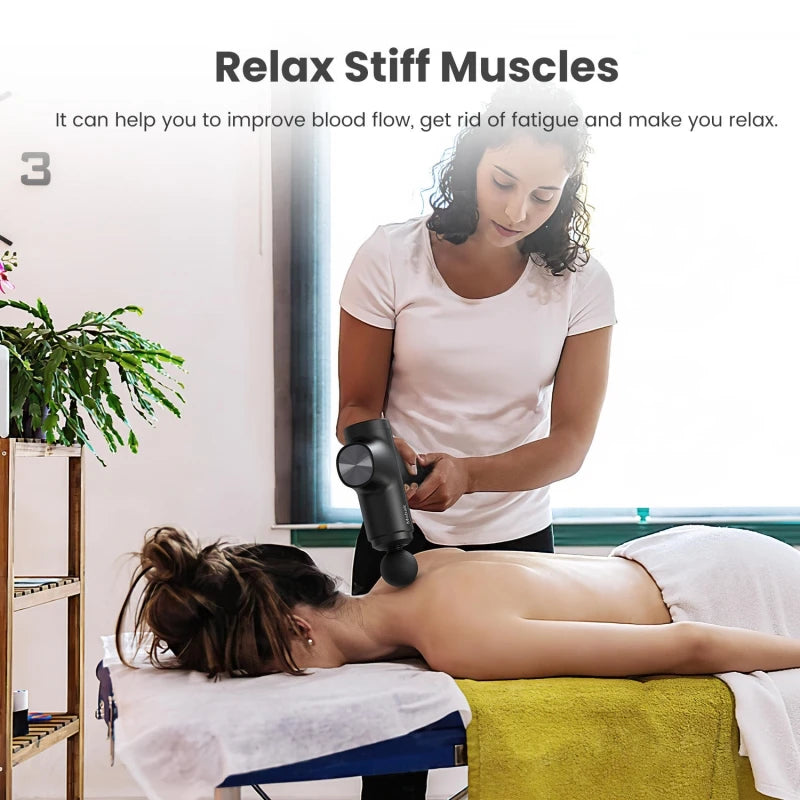 Mebak Chic Massage Gun Deep Tissue Powerful 3000rpm Handheld Percussion Muscle Massager with 2500mAh Battery for Muscle Pain - Uknowucme