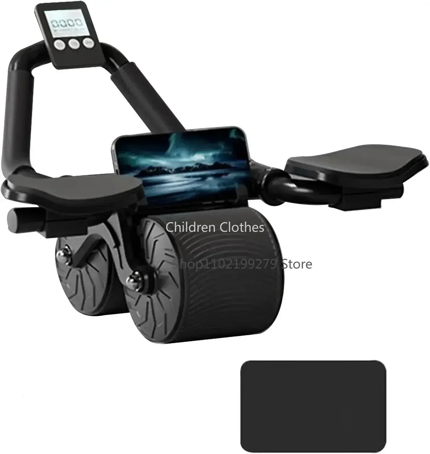 AB Roller Wheel Automatic Rebound Abdominal Muscle Training Push-up Abdominal Roll Elbow Flat Plate Home Fitness Exercise - Uknowucme