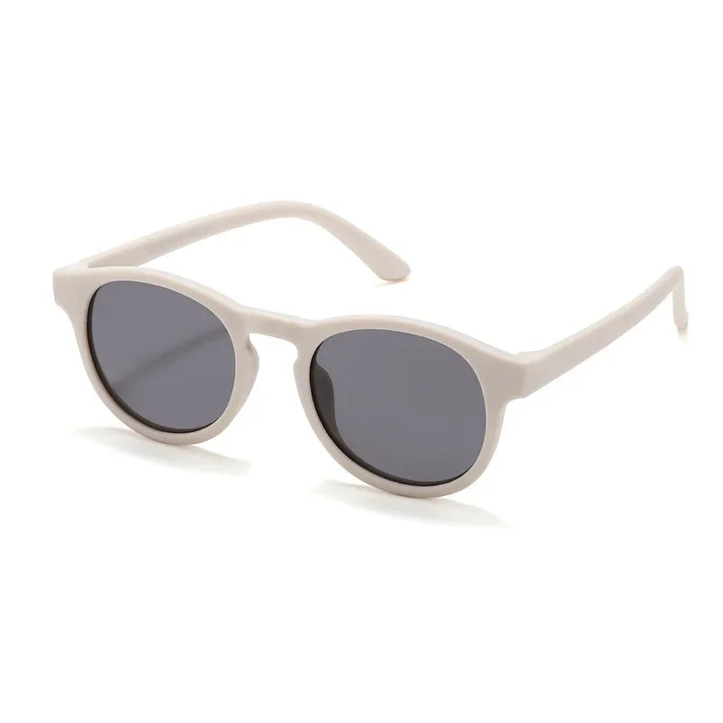 2023 Fashion Kid's First Sunglasses Round Flexible UV400 Polarized Girls Boys Silicone Sun Glasses for Ages 3-12 Years Children - Uknowucme