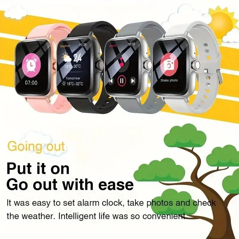 Smartwatch, Wireless Calling/dialing, Multi-sport Mode, Incoming Call Alert & Rejection, Short Message Alert, Message Alert View - Uknowucme