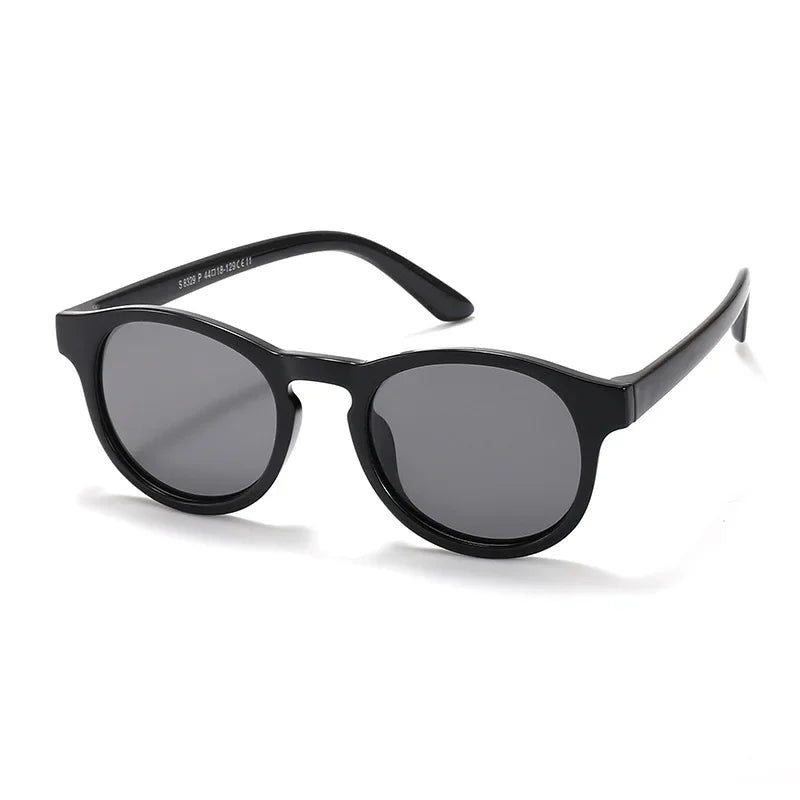 2023 Fashion Kid's First Sunglasses Round Flexible UV400 Polarized Girls Boys Silicone Sun Glasses for Ages 3-12 Years Children - Uknowucme