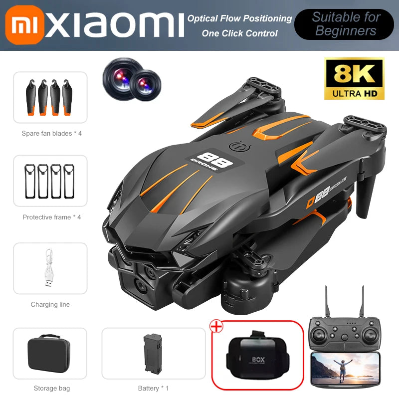 Xiaomi D88 Drone 8K Aerial HD Dual Camera Photography Intelligent Obstacle Avoidance Brushless Power 5G WIFI GPS Return VR Drone
