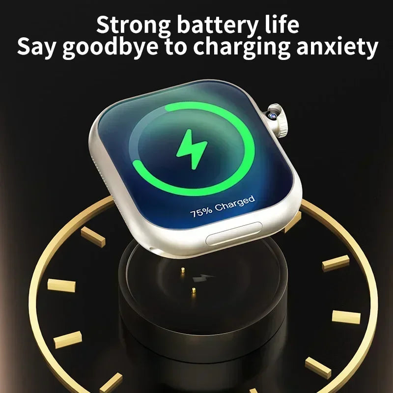 The smartwatch is equipped with an 8-megapixel rotating camera, 5G Android VP29, 256GB storage, Sim card, GPS and WIFI - Uknowucme