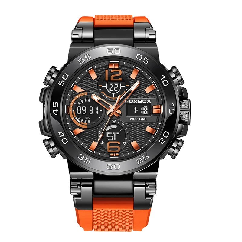 FOXBOX Military Digital Watch for Men Camouflage Waterproof Wristwatch Mens Shockproof Sport Quartz Tactical Clock Montre Homme - Uknowucme