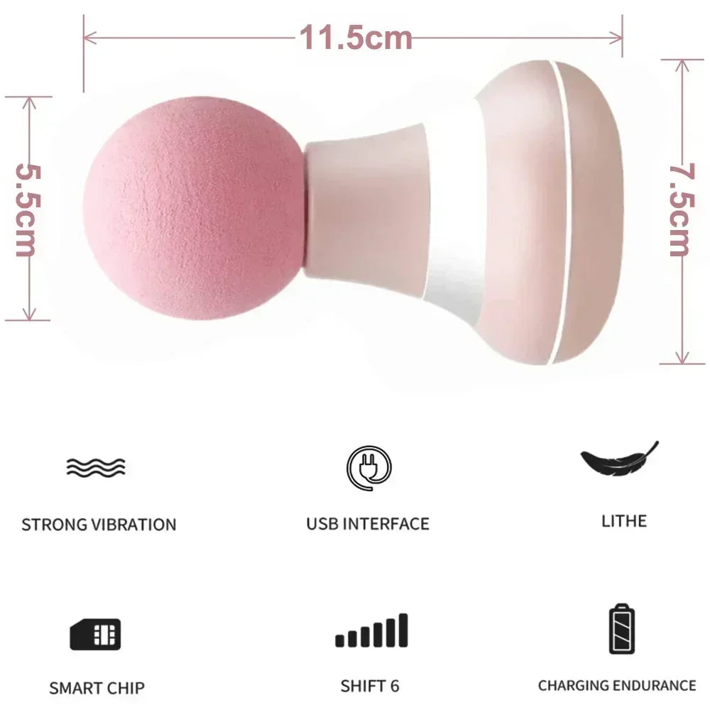 Massage Gun Mini Massager Gun 35DB Ultra Quiet Portable Electric Handheld Body Massager Type-C Charging