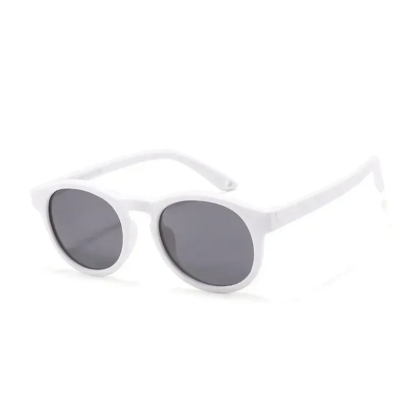 Fashion Baby's First Sunglasses with Strap Round Flexible UV400 Polarized Infant Sunglasses for Ages 0-3 Years - Uknowucme