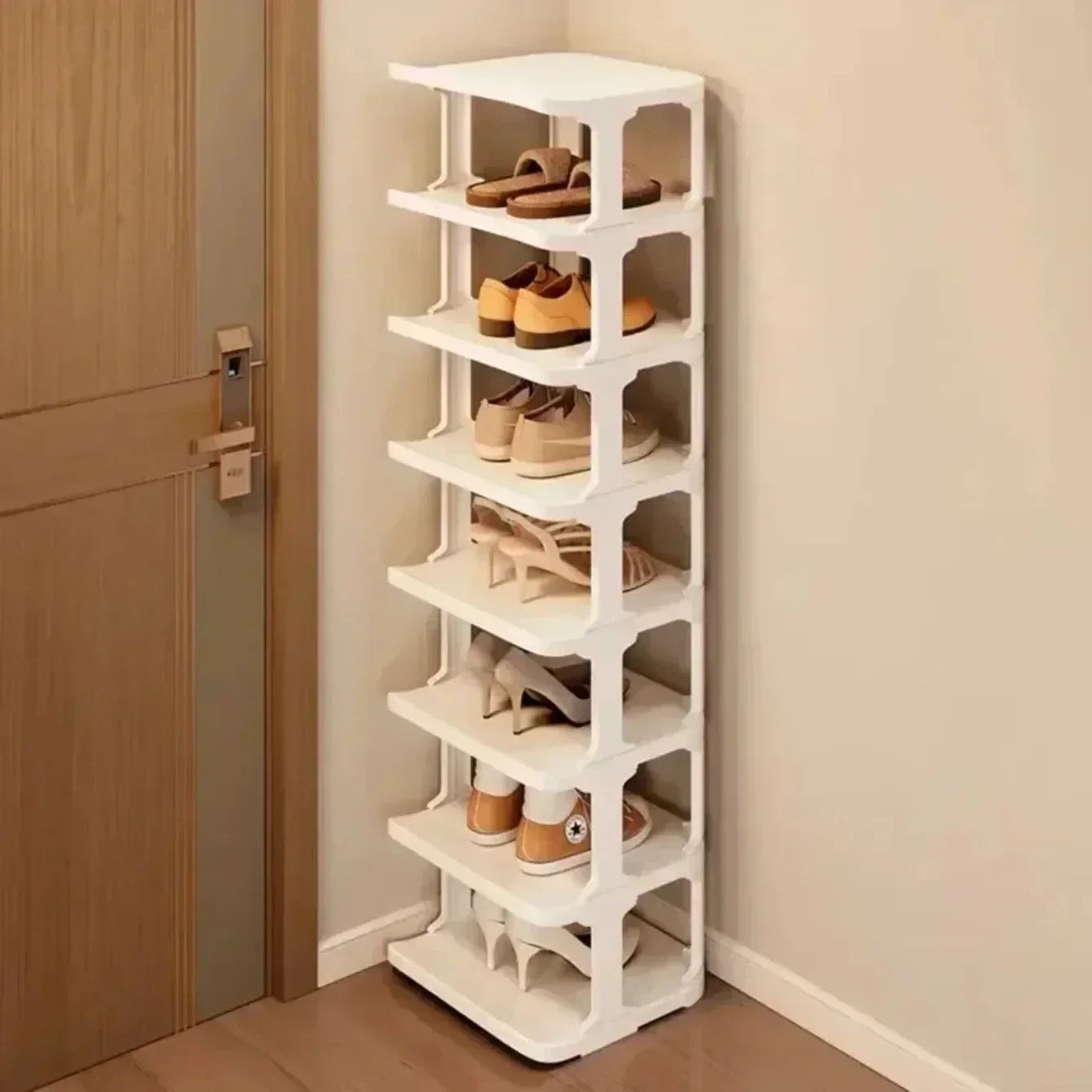 Shoes Organizer Shoe Racks Space-saving Wall Corner Stackable Narrow Shoes Storage Rack Storage Cabinet Shoe Shelves Furniture - Uknowucme