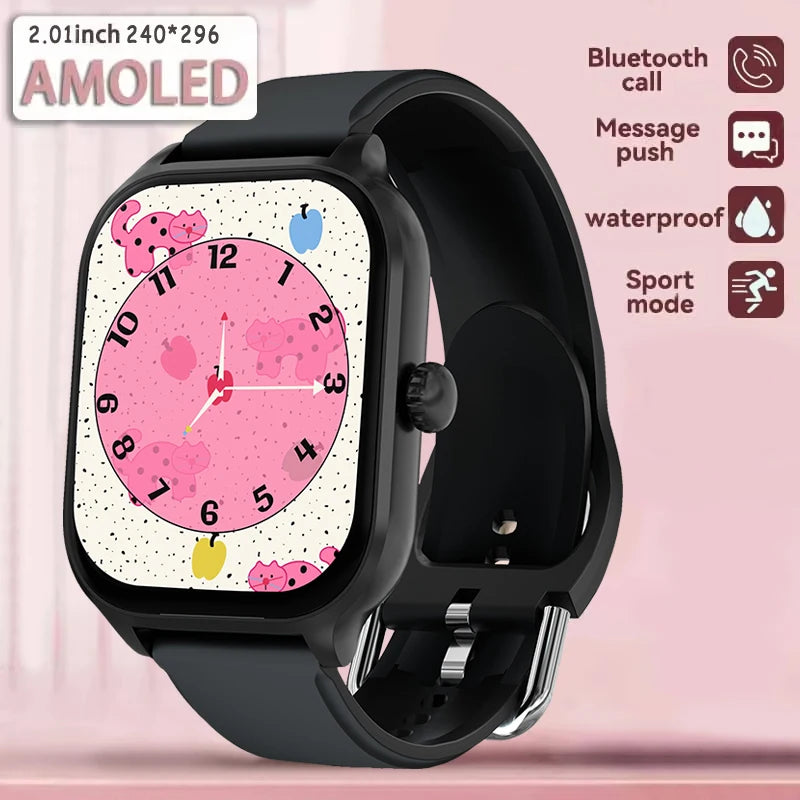 New Smart Watch For Android iOS 2.01" Smartwatch Answer Make Call Waterproof Sports Fitness Tracker Heart Rate Sleep Monitoring