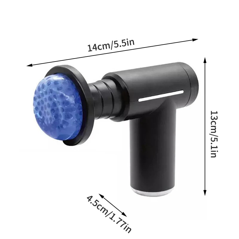Professional Level Muscle Massage Gun Relaxation Intelligent Exercise Fitness Massager Cold And Hot Compress Fascia Gun 6 Heads - Uknowucme