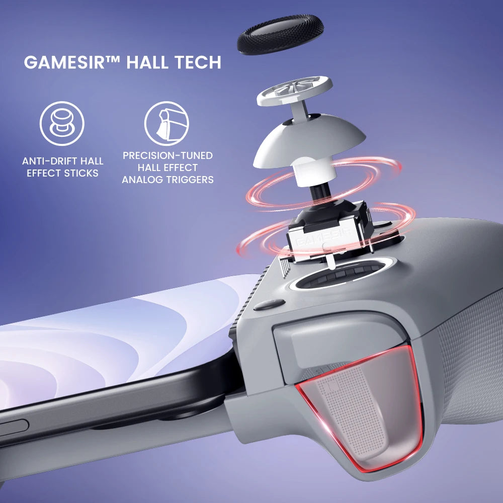 GameSir G8 Mobile Phone Gamepad Hall Effect Game Controller for iPhone 15 Android Cellphone Cloud Gaming Xbox Game Pass STADIA - Uknowucme
