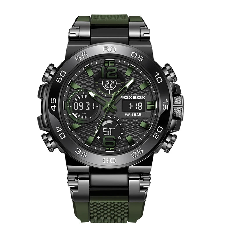 FOXBOX Military Digital Watch for Men Camouflage Waterproof Wristwatch Mens Shockproof Sport Quartz Tactical Clock Montre Homme - Uknowucme