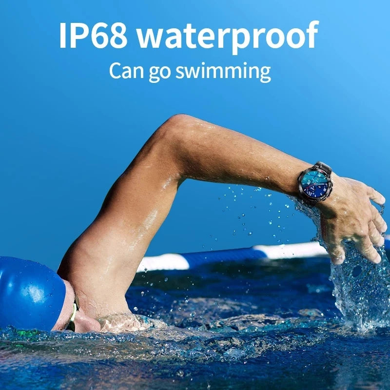 LIGE 2024 GPS Smart Watch Sports Fitness Bracelet Call Reminder Heart Rate IP68 Waterproof Smartwatch For Men Android IOS Watch - Uknowucme