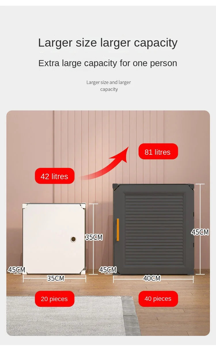 Simplicity Household Wardrobe Bedroom Furniture Clothing Organizer Rack Assemble Storage Cabinets Dustproof Collapsible Locker - Uknowucme
