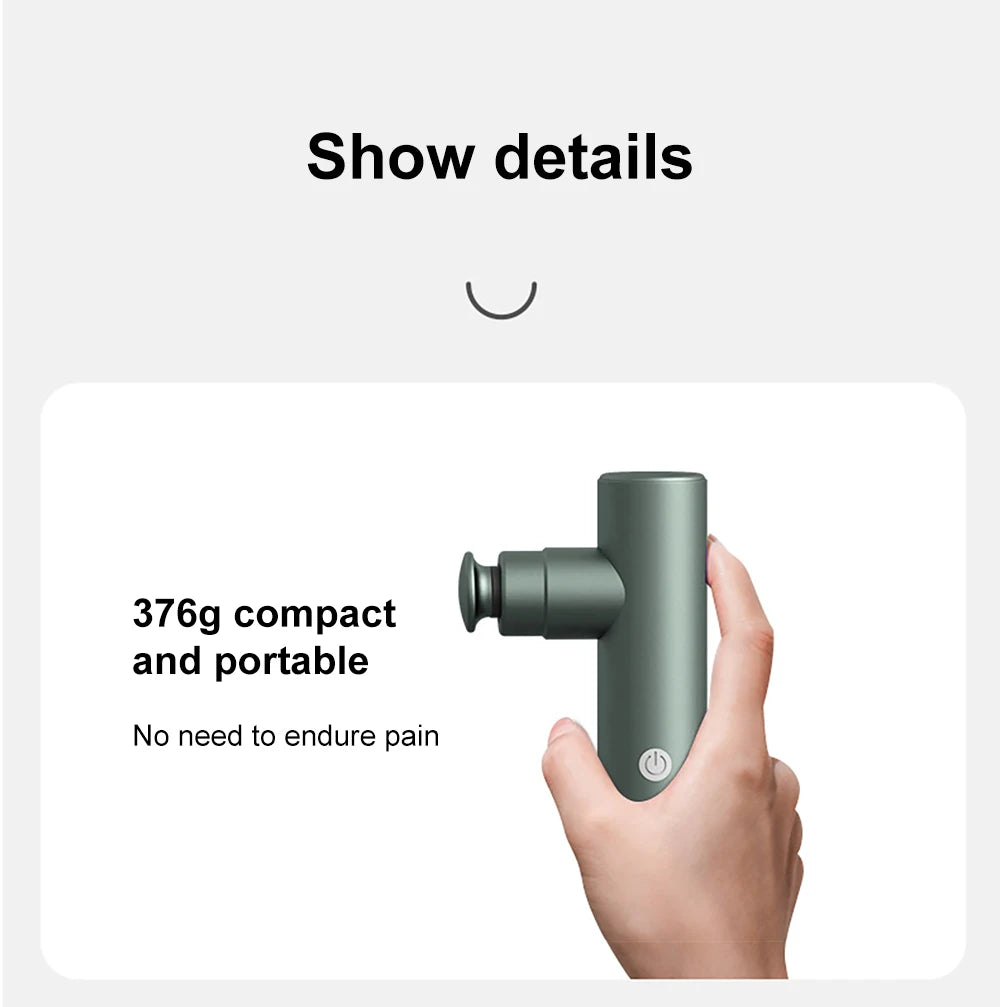 Massage Gun Mini Body Professional Fitness Electric Muscle Gun Deep Vibration Massager for Fitness Sport Massage Relaxation