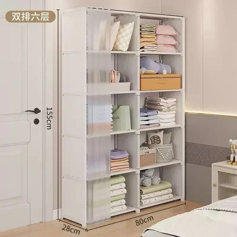 Home Furniture for Room Open Closets Portable Wardrobe for Clothes Closet Dresses Bag Motorcycle Cabinets Kitchen Toys Wardrobes