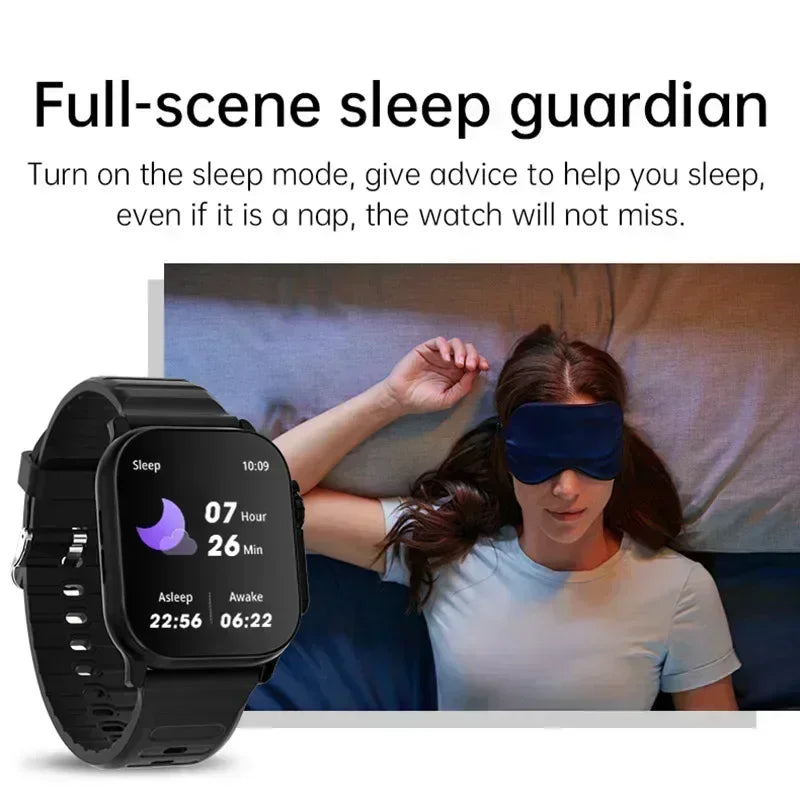 2025 New Smart Watch with Heart Rate Tracker and Sleep Monitor, Dustproof and Waterproof Features for Active Lifestyles - Uknowucme