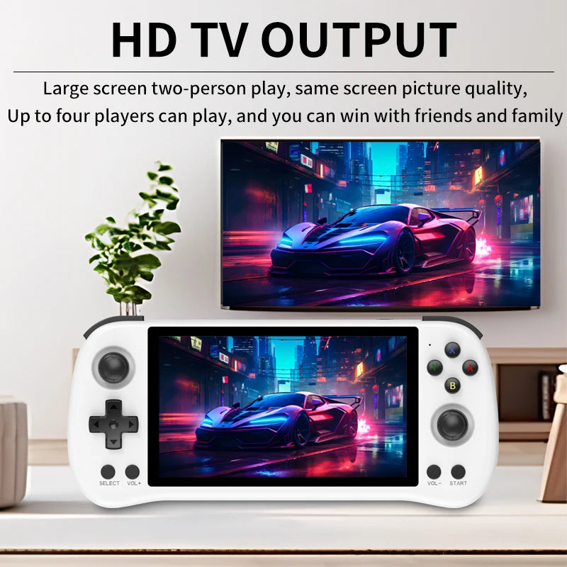 POWKIDDY X55 Retro Opendinglinux Video Handheld Game Console 5.5 Inch 1280*720 HD IPS Screen Rk3566 Jelos Syst Children's gifts - Uknowucme