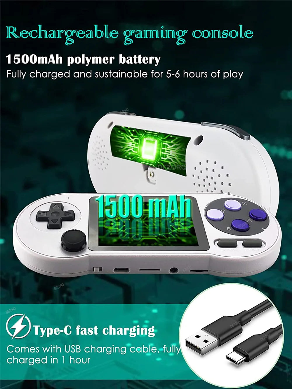 Mini Pocket Handheld Game Player SF2000 Video Game Portatil 6000+ Games 3.0 Inch Consolas De Videojuegos for SNES/GBA/MAME - Uknowucme