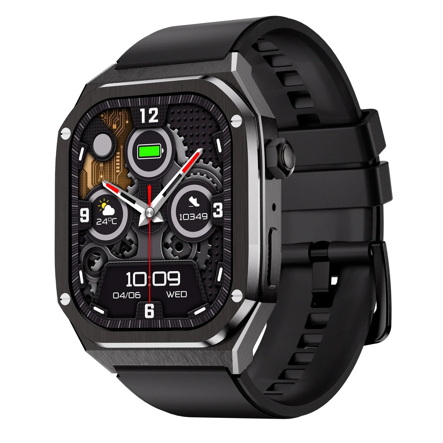1.96inch Screen Amoled Smart Watch for Men Blood Pressure Blood Oxygen IP68 Waterproof HD40 Smartwatch Fitness Tracker - Uknowucme