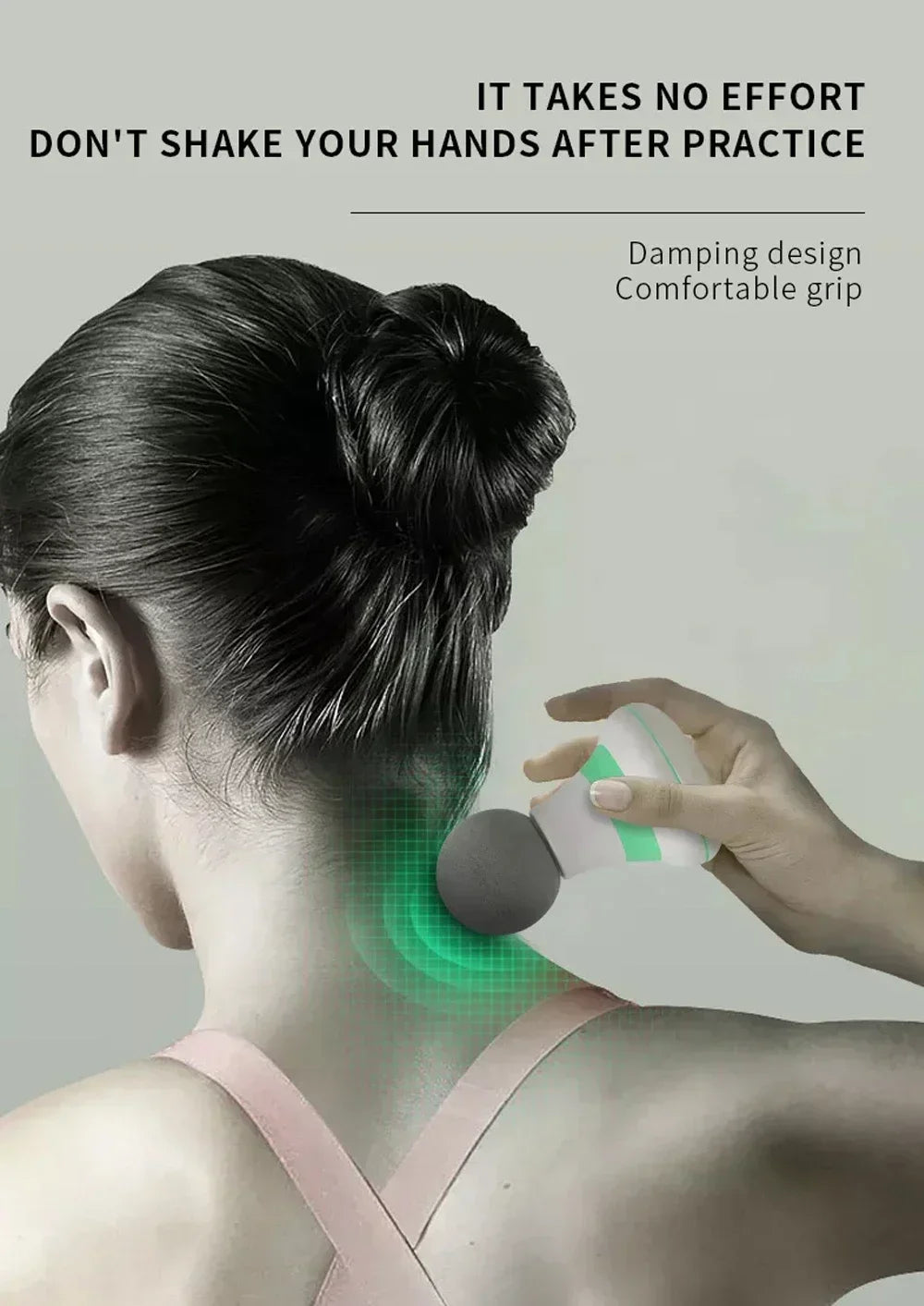 Massage Gun Mini Massager Gun 35DB Ultra Quiet Portable Electric Handheld Body Massager Type-C Charging