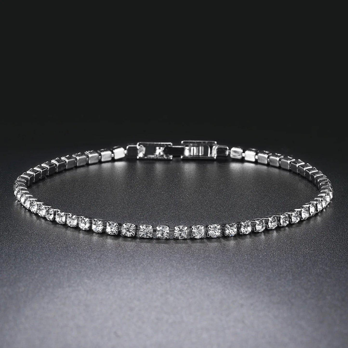 2mm All Moissanite Tennis Bracelet for Men Women Party Simulated Diamond Chain 925 Sterling Silver Fine Jewelry Wholesale - Uknowucme