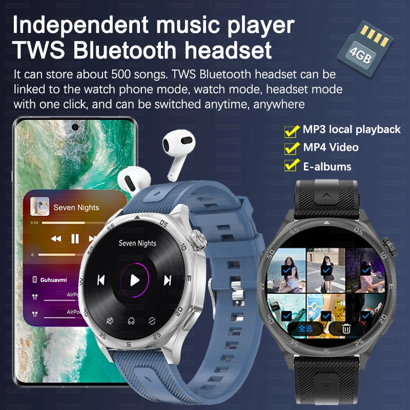 Original For Huawei WATCH 5 NFC Smart Watch Men Women 4GB Memory Sapphire Crystal Full Touch Screen Sport Fitness SmartWatch New - Uknowucme